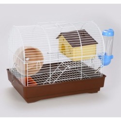 PANAMA PET Klatka dla gryzoni do czasowego pobytu (33 x 23 x 26 cm) Biały / Brązowy