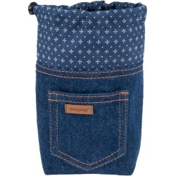 AMIPLAY Torebka na przysmaki Denim - Granatowa