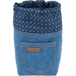 AMIPLAY Torebka na przysmaki Denim - Niebieska