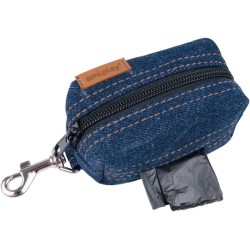 AMIPLAY Torebka na worki do odchodów Denim - Granatowa
