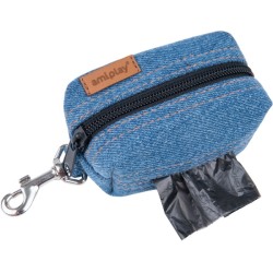 AMIPLAY Torebka na worki do odchodów Denim - Niebieska