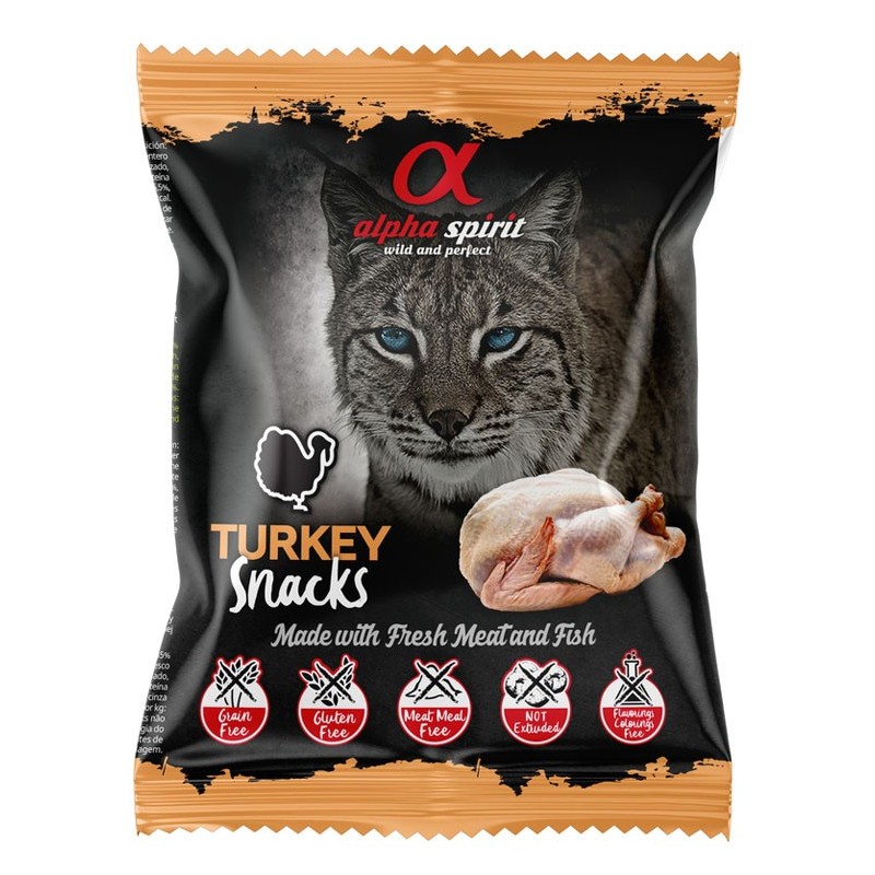 ALPHA SPIRIT Indyk - Przysmak w kostkach dla kota 50g