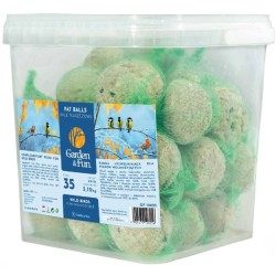 GARDEN & FUN Kule tłuszczowe 90g/szt - 35sztuk (wiaderko)