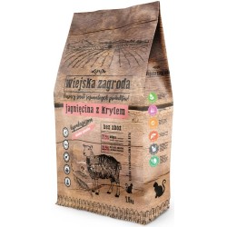 WIEJSKA ZAGRODA dla kota - Jagnięcina z krylem 1,6kg