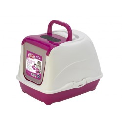 PET NOVA Cat Life Plus Toaleta dla kota 57cm - różowa