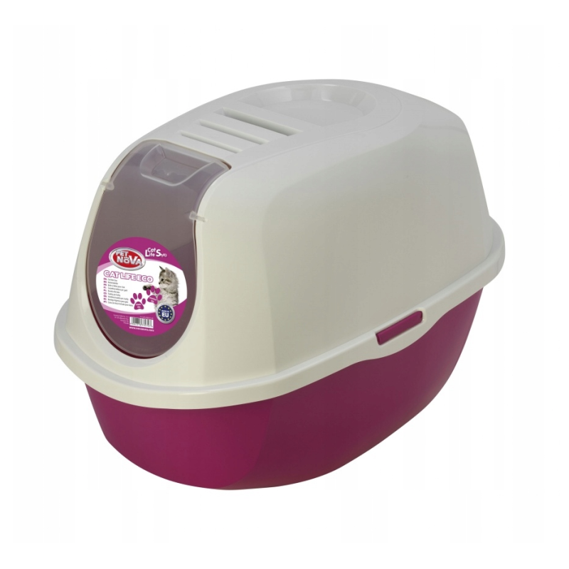 PET NOVA Cat Life Eco Toaleta dla kota 54cm - różowa