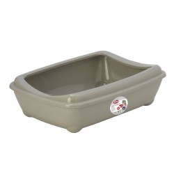 PET NOVA Cat Life Kitty Tray - Kuweta otwarta z ramką - szara L