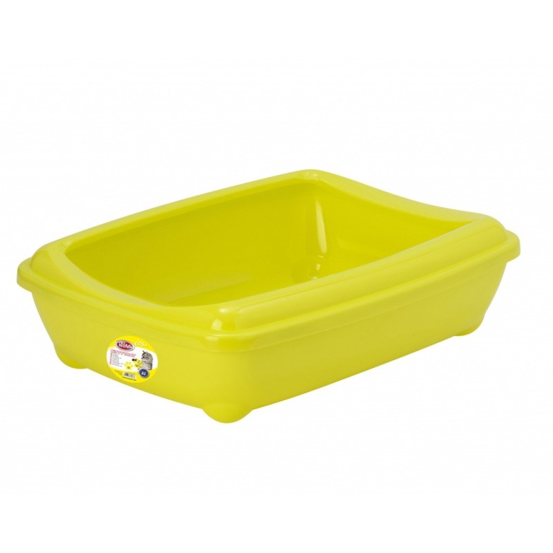 PET NOVA Cat Life Kitty Tray - Kuweta otwarta z ramką - żółta M