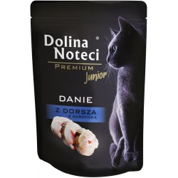 DOLINA NOTECI Premium JUNIOR / KITTEN - Danie z dorsza z sardynką dla kota (saszetka) 85g