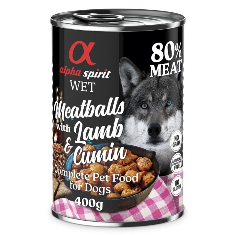 ALPHA SPIRIT Mięsne klopsiki z jagnięciną i kminem rzymskim 400g