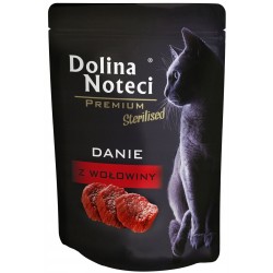 DOLINA NOTECI Premium STERILISED - Danie z wołowiny dla kota (saszetka) 12x 85g
