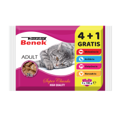 SUPER BENEK Adult Mix smaków 5x 100g (4 + 1 GRATIS)