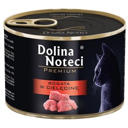 DOLINA NOTECI Premium dla kota - Bogata w cielęcinę 185g 12x 185g