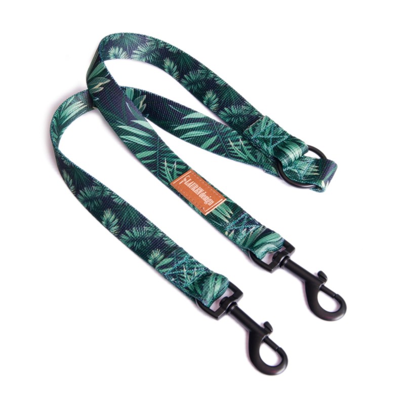 LAUREN DESIGN Color Dwójnik do smyczy - forest 2 cm