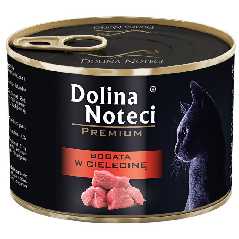 DOLINA NOTECI Premium dla kota - Bogata w cielęcinę 185g 185g