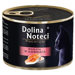 DOLINA NOTECI Premium dla kota - Bogata w łososia 185g 12x 185g