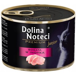 DOLINA NOTECI Premium dla kota Junior / Kitten - Bogata w indyka 185g 185g