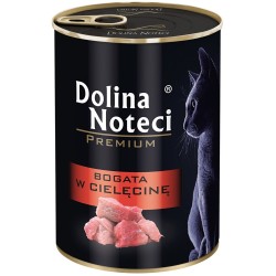 DOLINA NOTECI Premium dla kota - Bogata w cielęcinę 400g 12x 400g