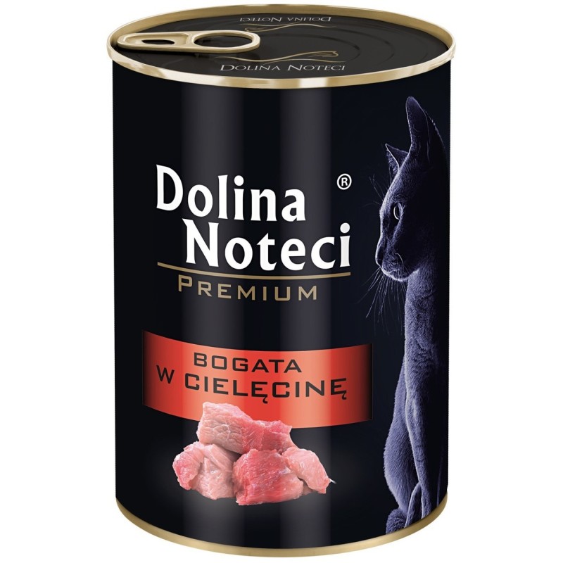 DOLINA NOTECI Premium dla kota - Bogata w cielęcinę 400g 400g