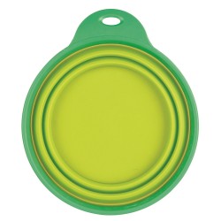 TRIXIE Silikonowa miska podróżna z obręczą (0,5 L / śr. 14 cm)