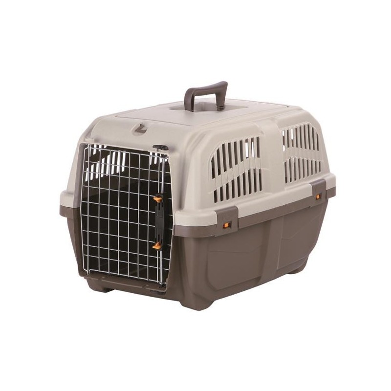 TRIXIE Transporter Skudo 3 (S: 40 x 39 x 60 cm) - szarobrazowy/piaskowy