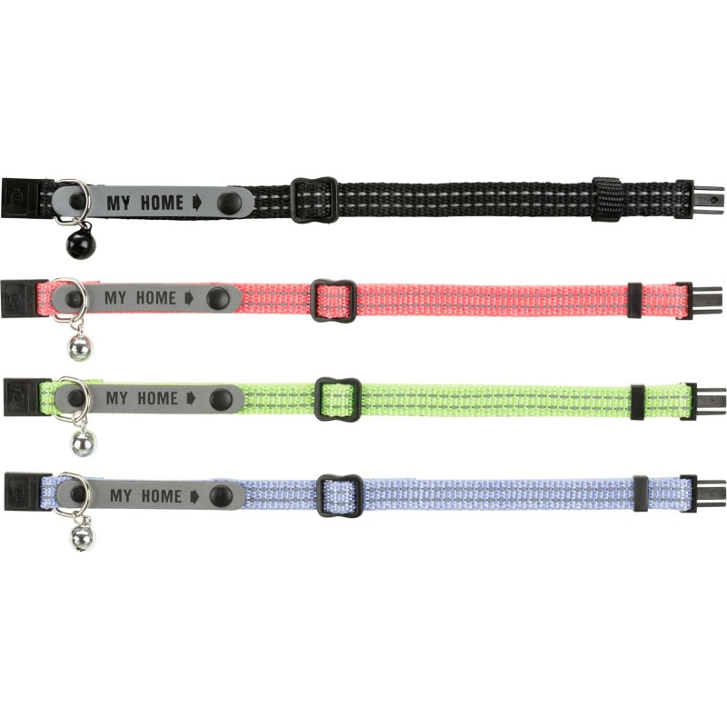 TRIXIE Obroża nylonowa dla kota z adresówką