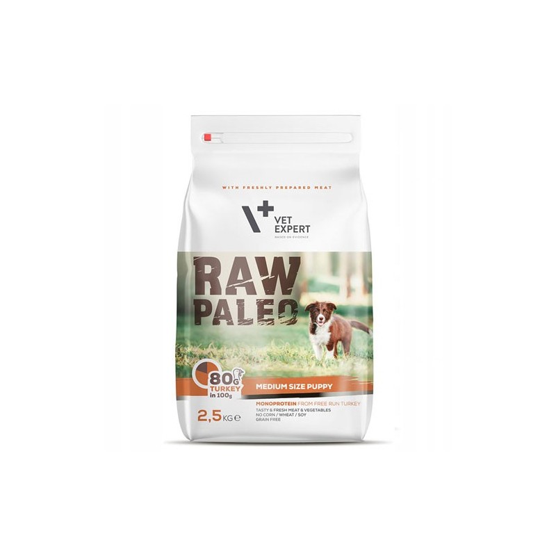 RAW PALEO Puppy Medium Turkey 10 kg