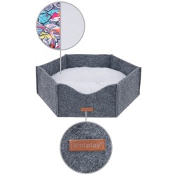 AMIPLAY Legowisko Korona Hygge 2in1 M