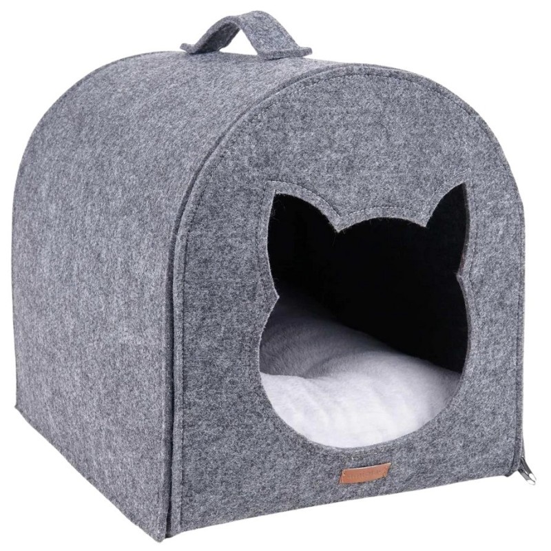 AMIPLAY Domek dla kota Quick Press 2in1 Hygge