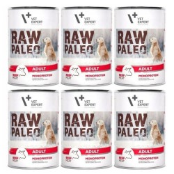 RAW PALEO Adult Beef Monoprotein 400g 6x 400g