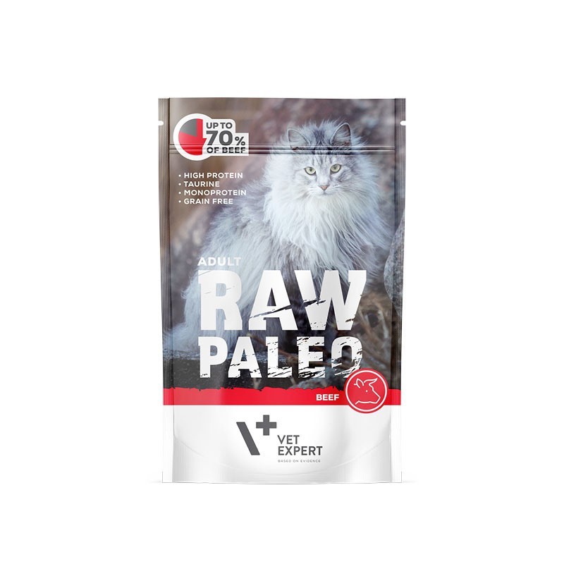 RAW PALEO Adult Cat Beef 100g (saszetka) wołowina 100g (saszetka)