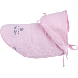 AMIPLAY Spa Pelerynka kąpielowa dla psa - Różowa 50 cm