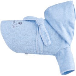 AMIPLAY Spa Szlafrok kąpielowy dla psa - Niebieski 45 cm