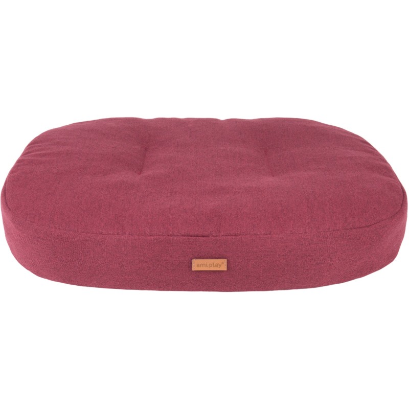 AMIPLAY Montana Materac owalny - Bordowy L