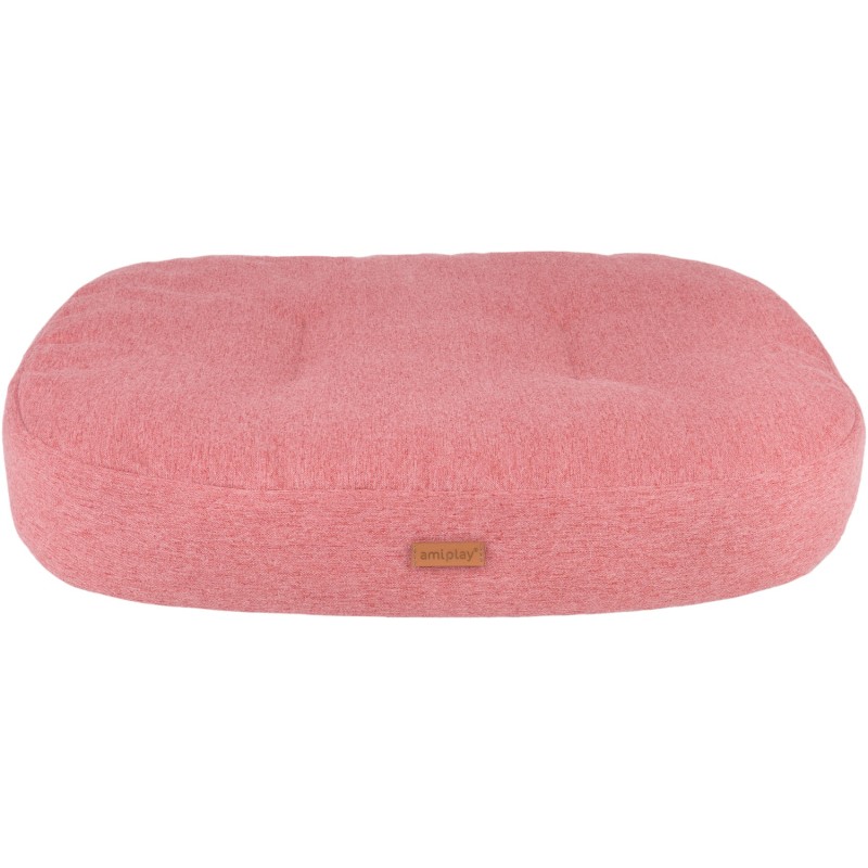 AMIPLAY Montana Materac owalny dla psa - Różowy L