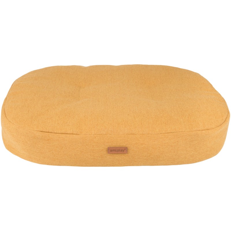 AMIPLAY Montana Materac owalny - Żółty L