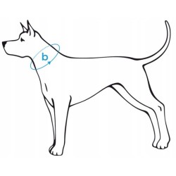 AMIPLAY Obroża regulowana Denim - Granatowa S