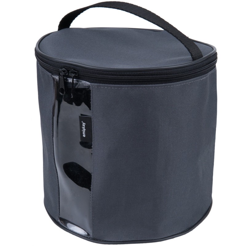 AMIPLAY amiTravel Pojemnik podróżny na karmę - Grafitowy M