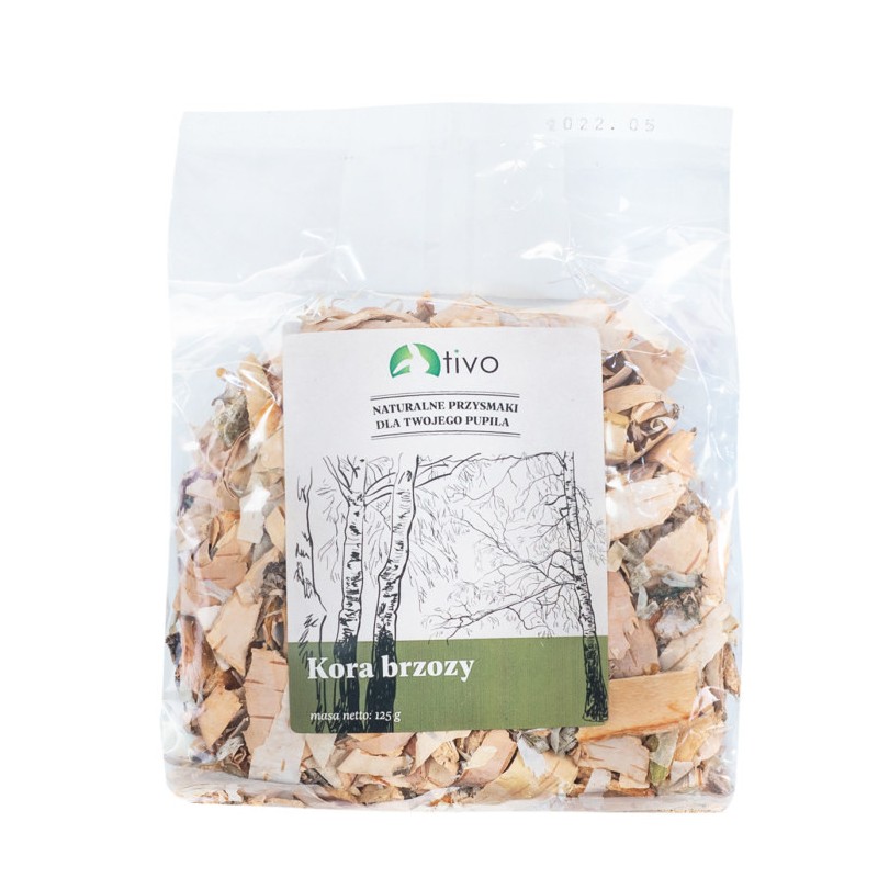 TIVO Gryzak dla gryzoni - Brzoza kora 125g
