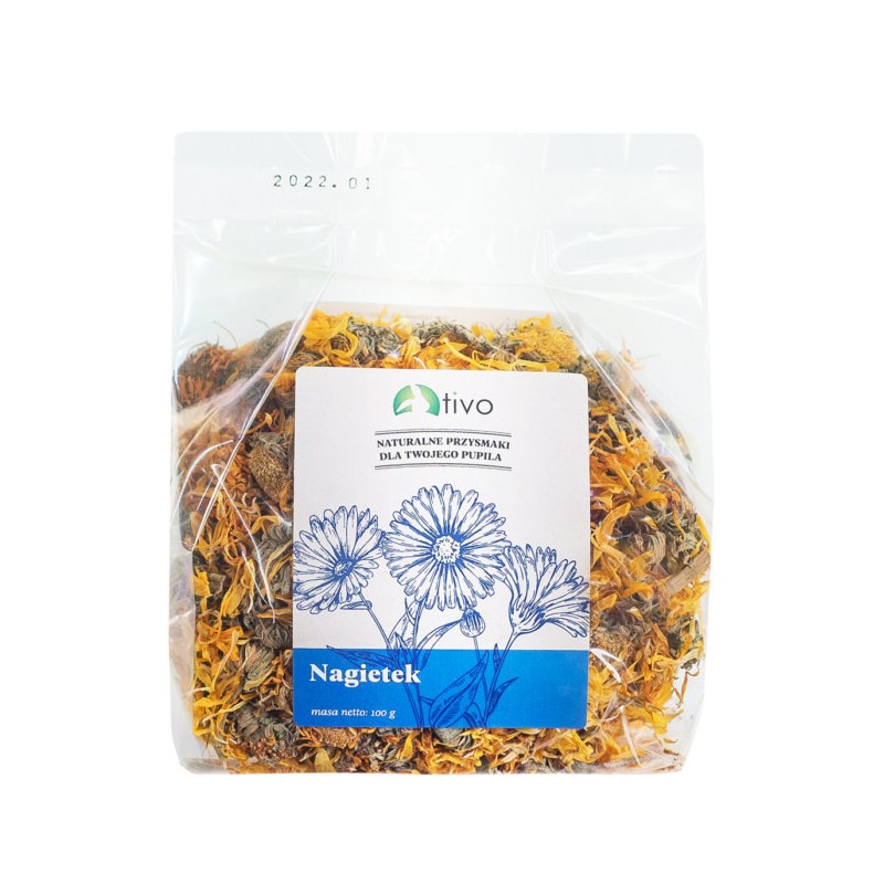 TIVO Kwiaty dla gryzoni - Nagietek (płatki) 100g