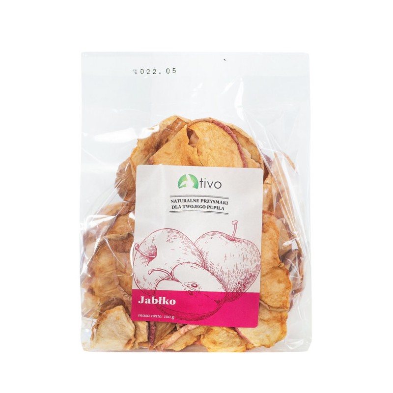 TIVO Owoce dla gryzoni - Jabłko krążki 100g