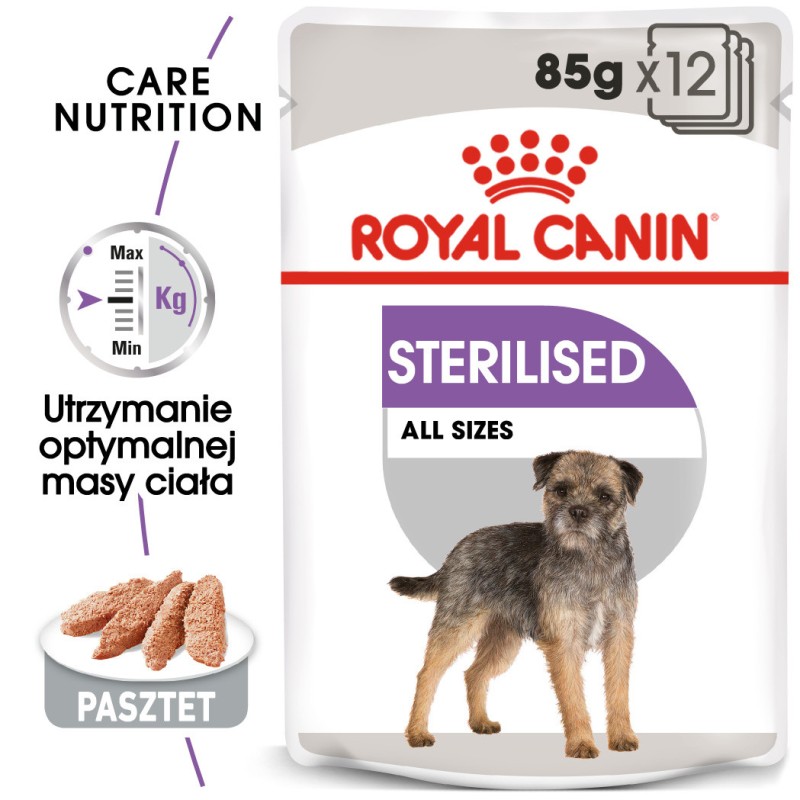 ROYAL CANIN Sterilised karma mokra - pasztet dla psów dorosłych, sterylizowanych 24x 85g