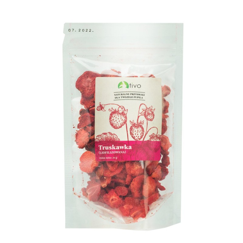 TIVO Owoce liofilizowane dla gryzoni - Truskawka 20g