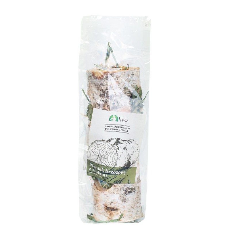 TIVO Zabawka dla gryzoni - Pieniek brzozowy z ziołami