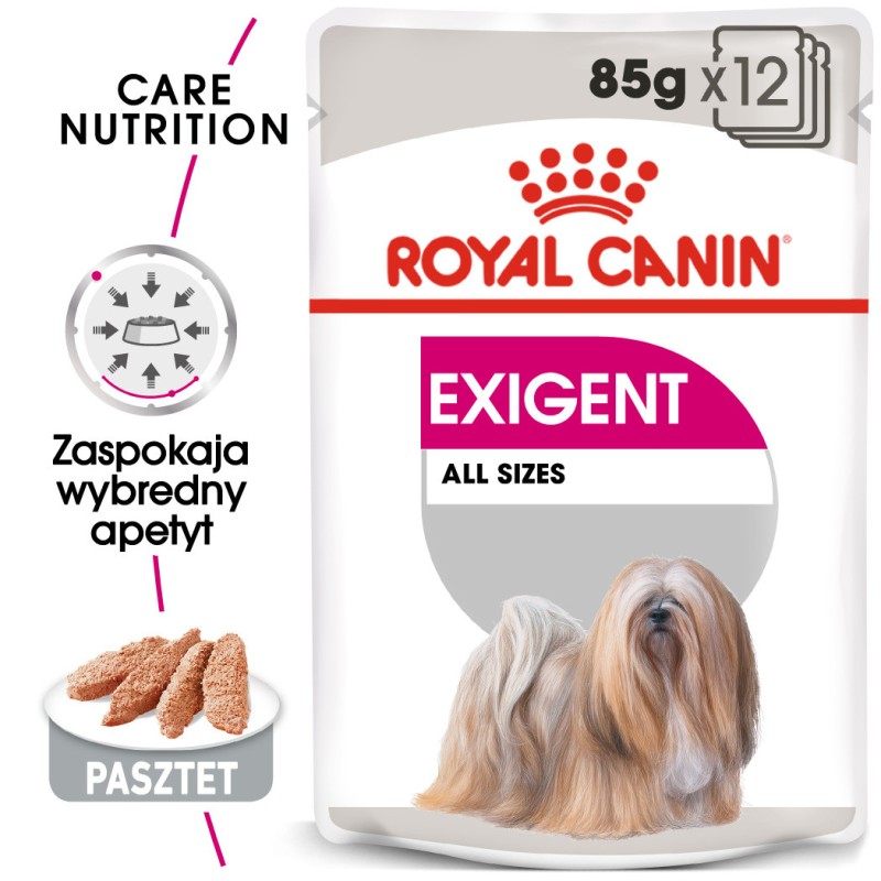 ROYAL CANIN CCN Mini Exigent karma mokra - pasztet dla psów dorosłych ras małych, wybrednych 12x 85g