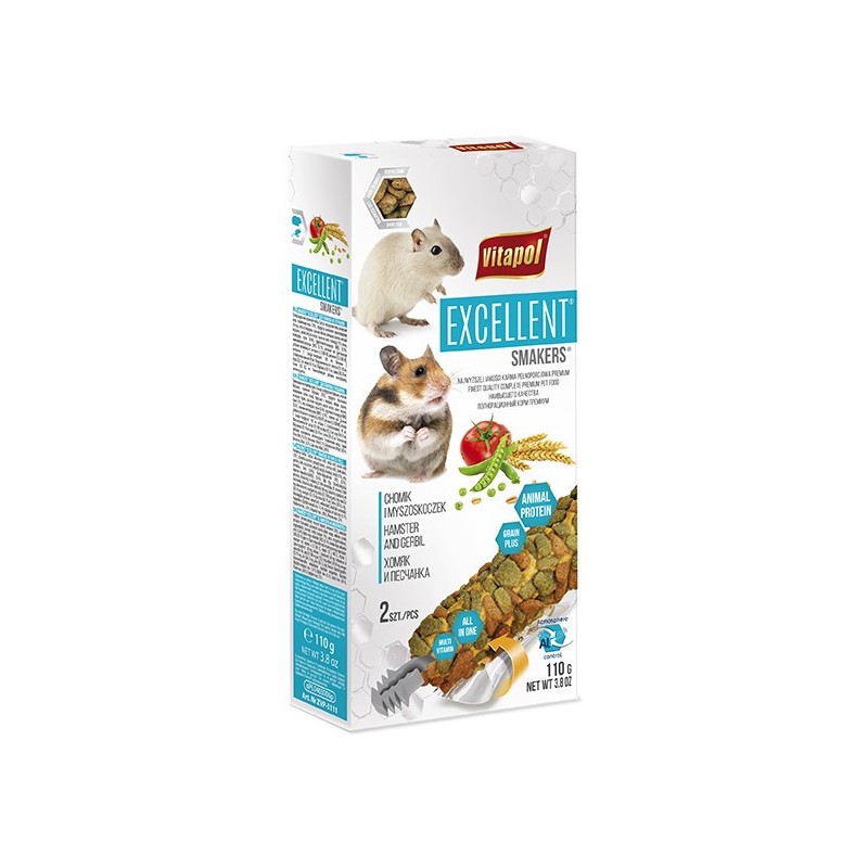 VITAPOL Smakers Excellent - dla chomika i myszoskoczka 2 szt.