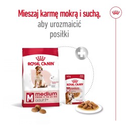 ROYAL CANIN Medium Adult 7+ karma sucha dla psów starszych ras średnich, od 7 do 10 roku życia 2x 15kg