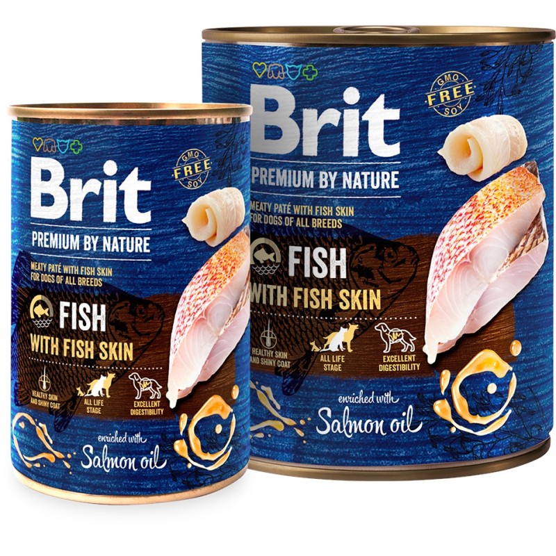 BRIT Premium By Nature Fish & Fish Skin (puszka) 800g