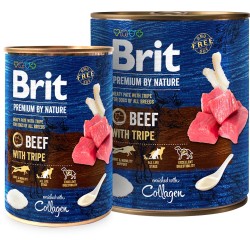 BRIT Premium By Nature Beef & Tripes (puszka) 800g