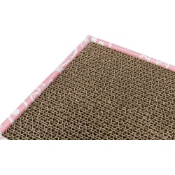 TRIXIE Drapak kartonowy z zabawkami (48 x 25 cm) - różowy